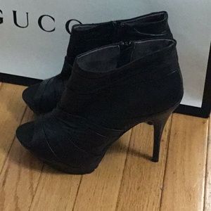 Miss Sixty Black open toe ankle boots-worn 1x